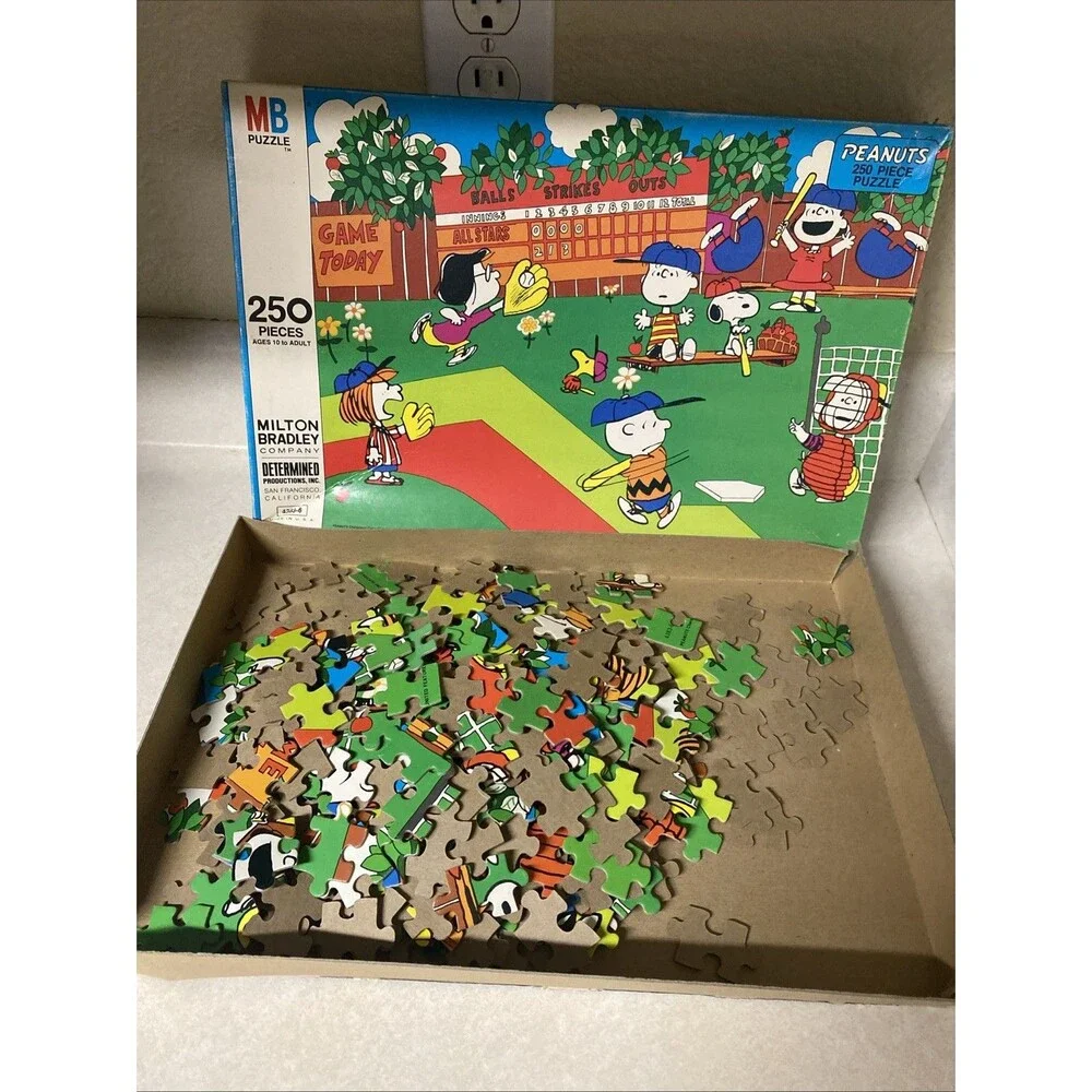 Vintage Peanuts jigsaw puzzle Milton Bradley 4383-6 250 pieces
